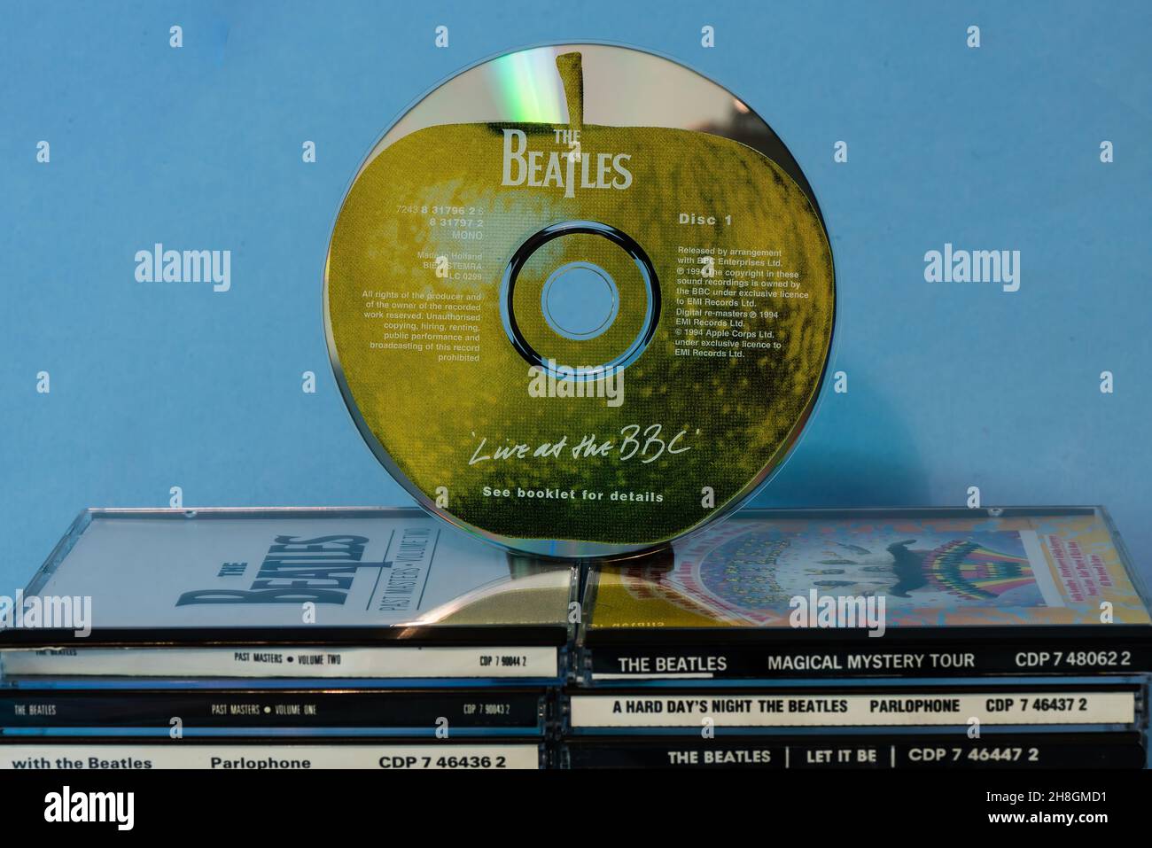 EMI CD Disc - The Beatles - Live bei der BBC. Stockfoto