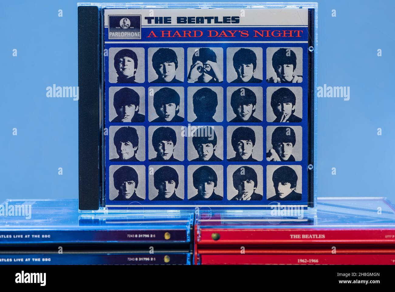 EMI CD Disc - The Beatles - A Hard Day's Night. Stockfoto