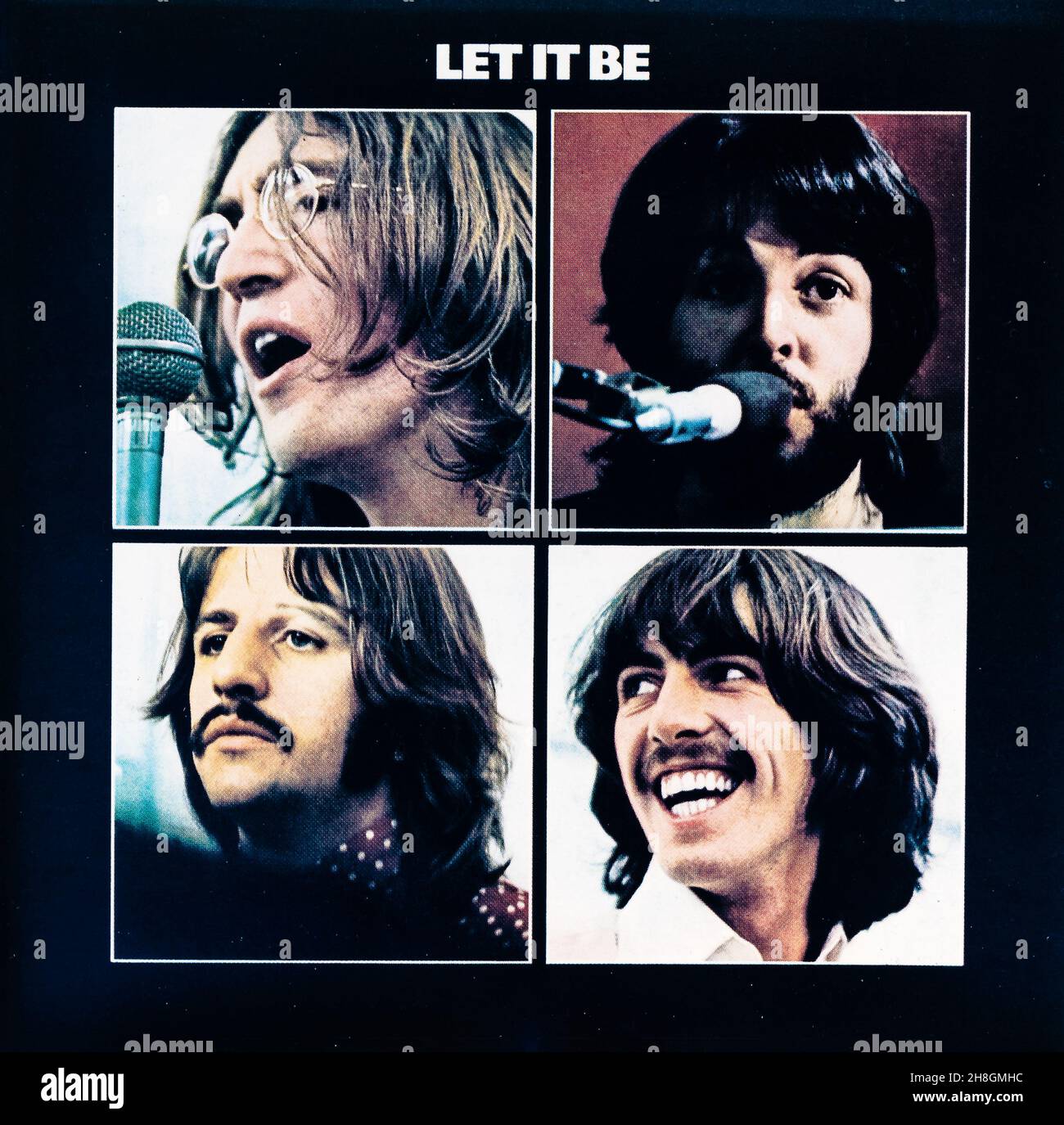 EMI CD Disc Inlay - die Beatles - LASS ES SEIN. Stockfoto