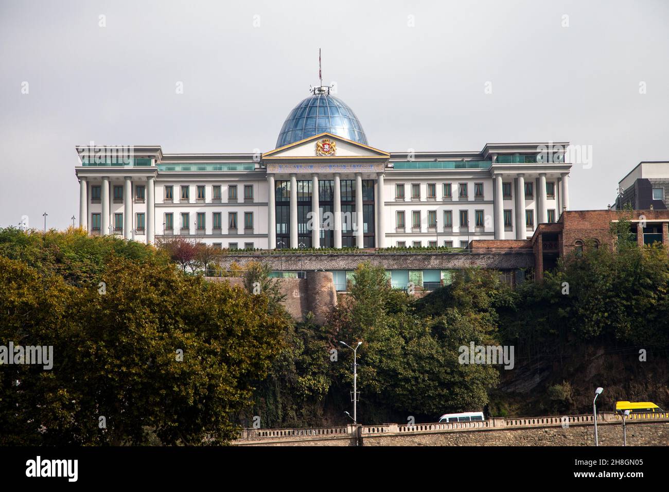 Tiflis, Georgien - 10-30-2016:Offizieller Palast des Präsidenten von Georgien in Tiflis Stockfoto