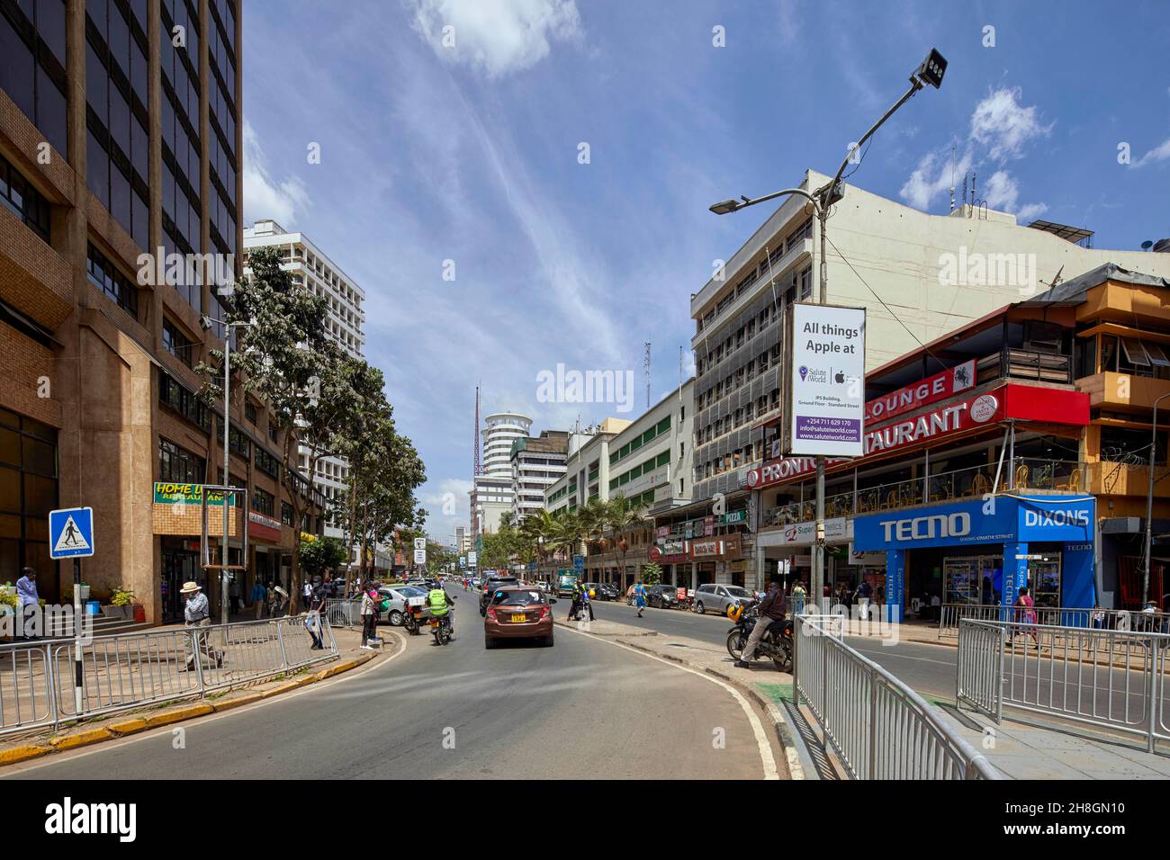 Kimathi Street Nairobi Kenia Afrika Stockfoto