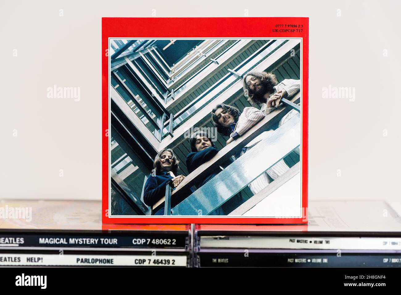 EMI CD Inlay - The Beatles / 1962-1966. Stockfoto