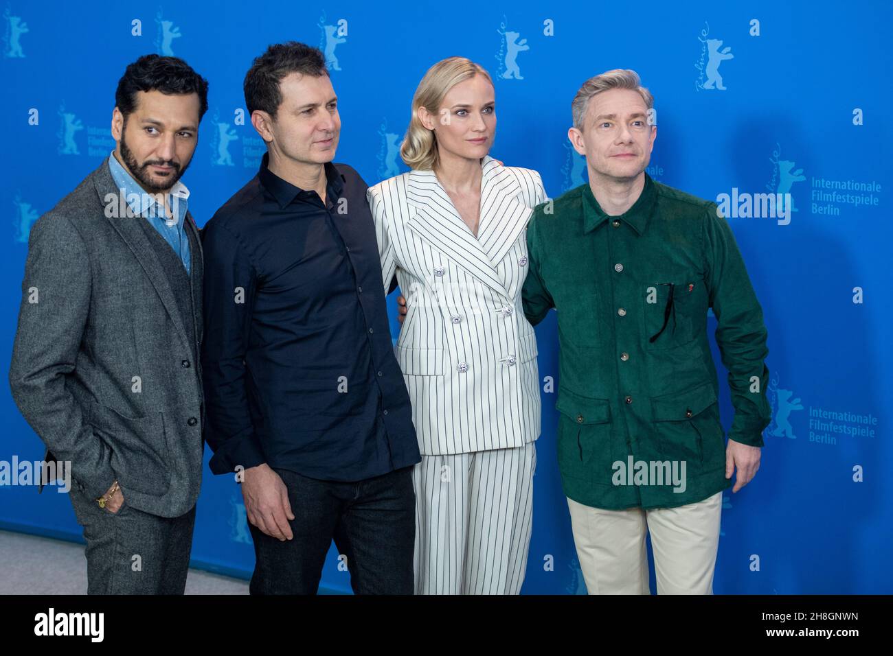BERLIN, DEUTSCHLAND-Februar 10: Martin Freeman posiert bei der Fotoschau „The operative“ (die Agentin) während der Berlinale 69th Stockfoto