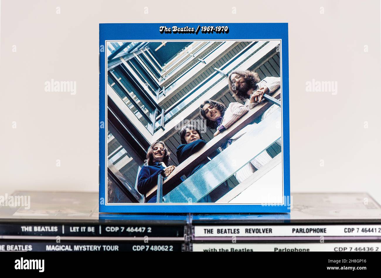 EMI Inlay - The Beatles / 1967-1970. Stockfoto