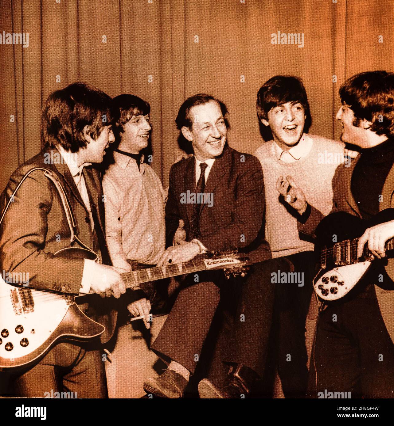 EMI CD Inlay - The Beatles -Live bei der BBC. Stockfoto