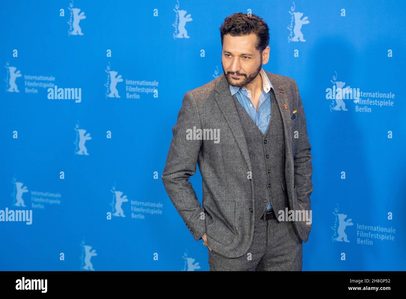 BERLIN, DEUTSCHLAND-Februar 10: CAS Anvar posiert bei der Fotoschau „The operative“ (die Agentin) während der Berlinale 69th Stockfoto