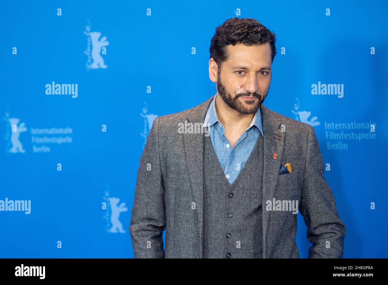 BERLIN, DEUTSCHLAND-Februar 10: CAS Anvar posiert bei der Fotoschau „The operative“ (die Agentin) während der Berlinale 69th Stockfoto