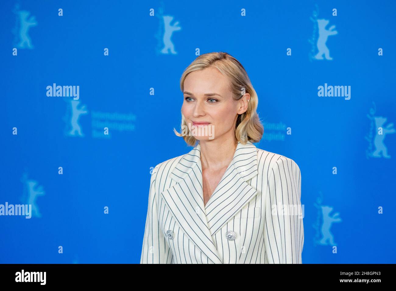 BERLIN, DEUTSCHLAND-Februar 10: Diane Kruger posiert bei der Fotoschau „The operative“ (die Agentin) während der Berlinale 69th Stockfoto