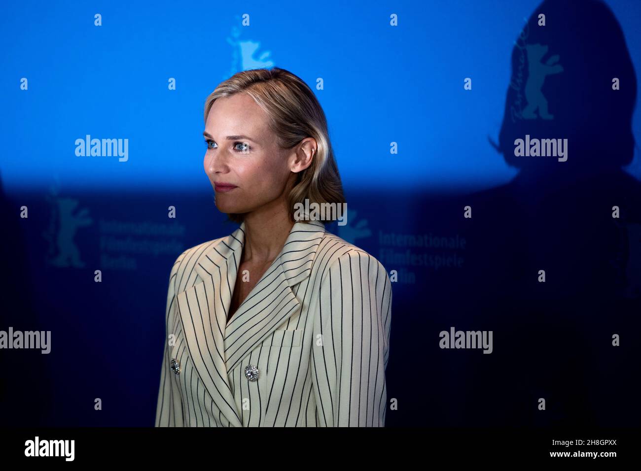 BERLIN, DEUTSCHLAND-Februar 10: Diane Kruger posiert bei der Fotoschau „The operative“ (die Agentin) während der Berlinale 69th Stockfoto