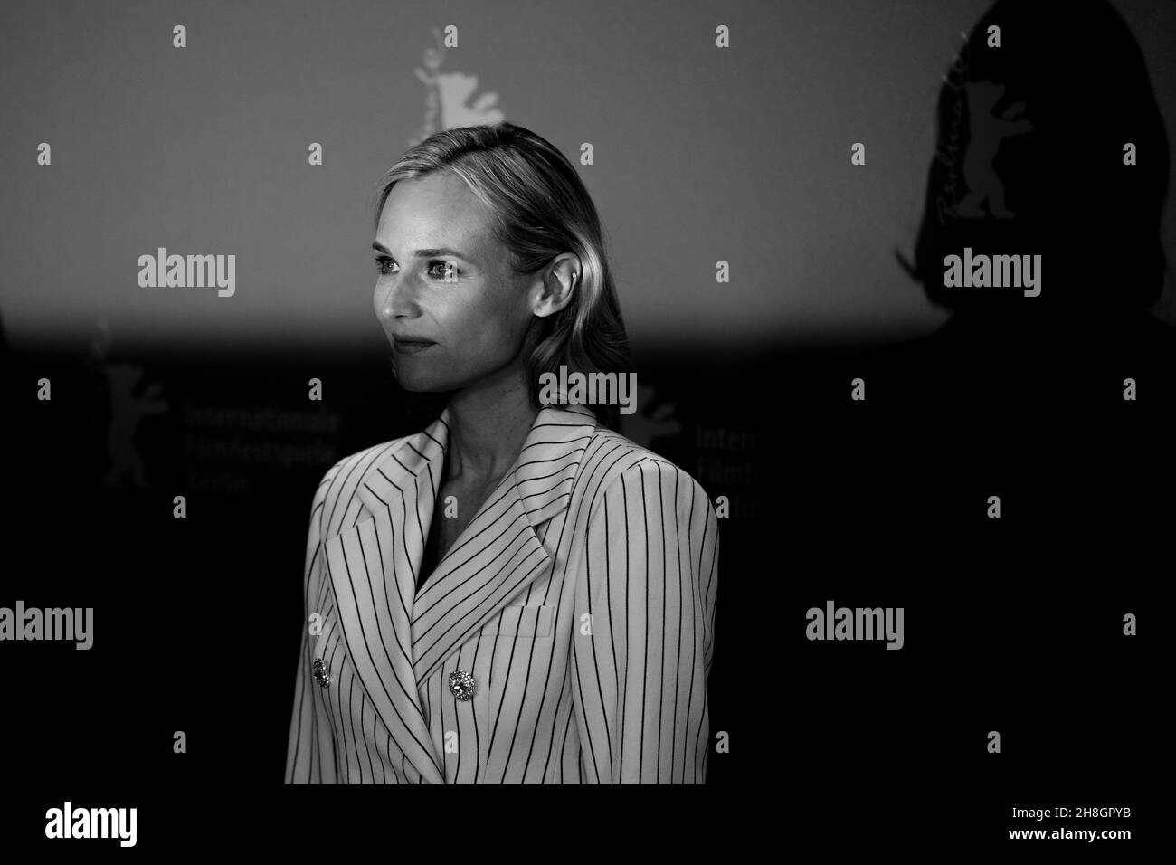 BERLIN, DEUTSCHLAND-Februar 10: Diane Kruger posiert bei der Fotoschau „The operative“ (die Agentin) während der Berlinale 69th Stockfoto