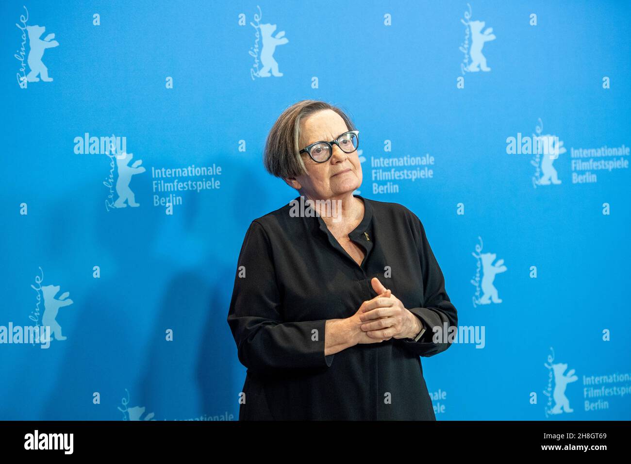 BERLIN, DEUTSCHLAND-Februar 10: Agnieszka Holland posiert beim 'Mr. Jones' Fotoschau während der Berlinale 69th Stockfoto