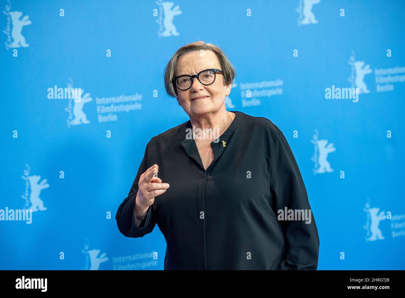 BERLIN, DEUTSCHLAND-Februar 10: Agnieszka Holland posiert beim 'Mr. Jones' Fotoschau während der Berlinale 69th Stockfoto
