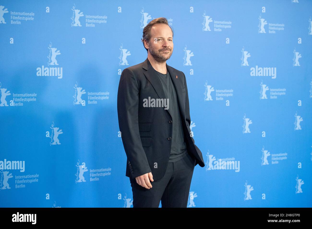BERLIN, DEUTSCHLAND-Februar 10: Peter Sarsgaard posiert vor dem 'Mr. Jones' Fotoschau während der Berlinale 69th Stockfoto