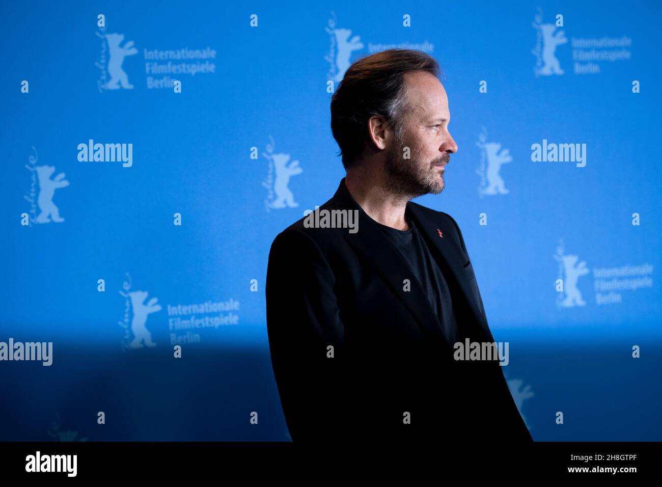 BERLIN, DEUTSCHLAND-Februar 10: Peter Sarsgaard posiert vor dem 'Mr. Jones' Fotoschau während der Berlinale 69th Stockfoto