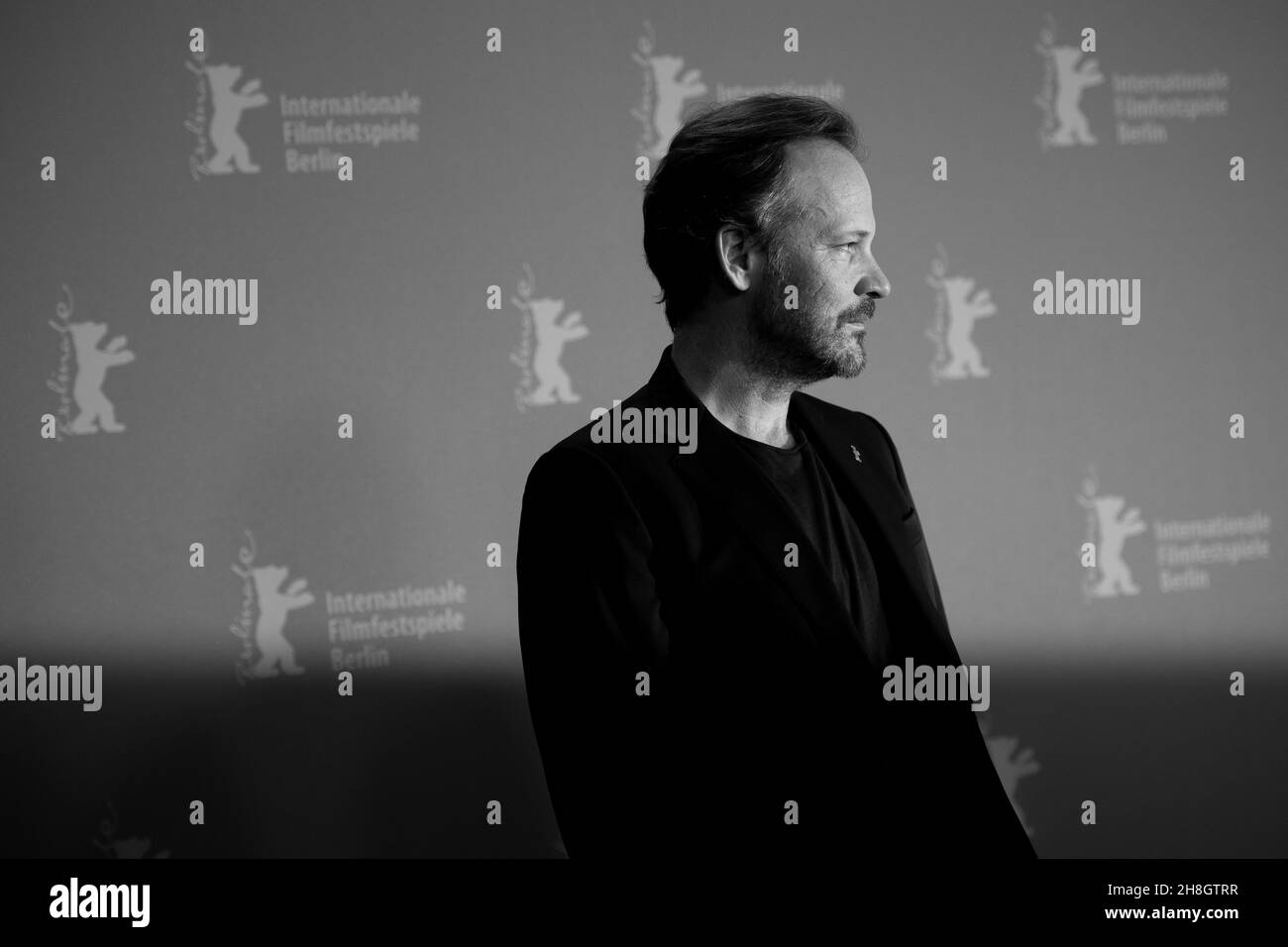BERLIN, DEUTSCHLAND-Februar 10: Peter Sarsgaard posiert vor dem 'Mr. Jones' Fotoschau während der Berlinale 69th Stockfoto