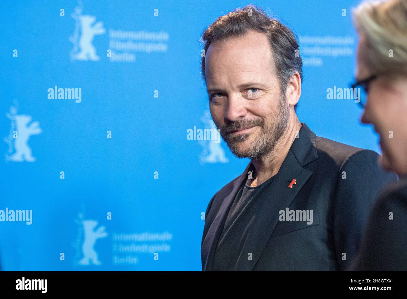 BERLIN, DEUTSCHLAND-Februar 10: Peter Sarsgaard posiert vor dem 'Mr. Jones' Fotoschau während der Berlinale 69th Stockfoto