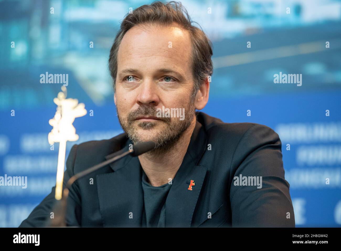 BERLIN, DEUTSCHLAND-Februar 10: Peter Sarsgaard nimmt an der 'Mr.. Jones' Pressekonferenz während der Berlinale International Film Festival 69th Stockfoto
