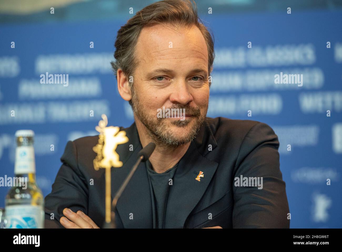 BERLIN, DEUTSCHLAND-Februar 10: Peter Sarsgaard nimmt an der 'Mr.. Jones' Pressekonferenz während der Berlinale International Film Festival 69th Stockfoto