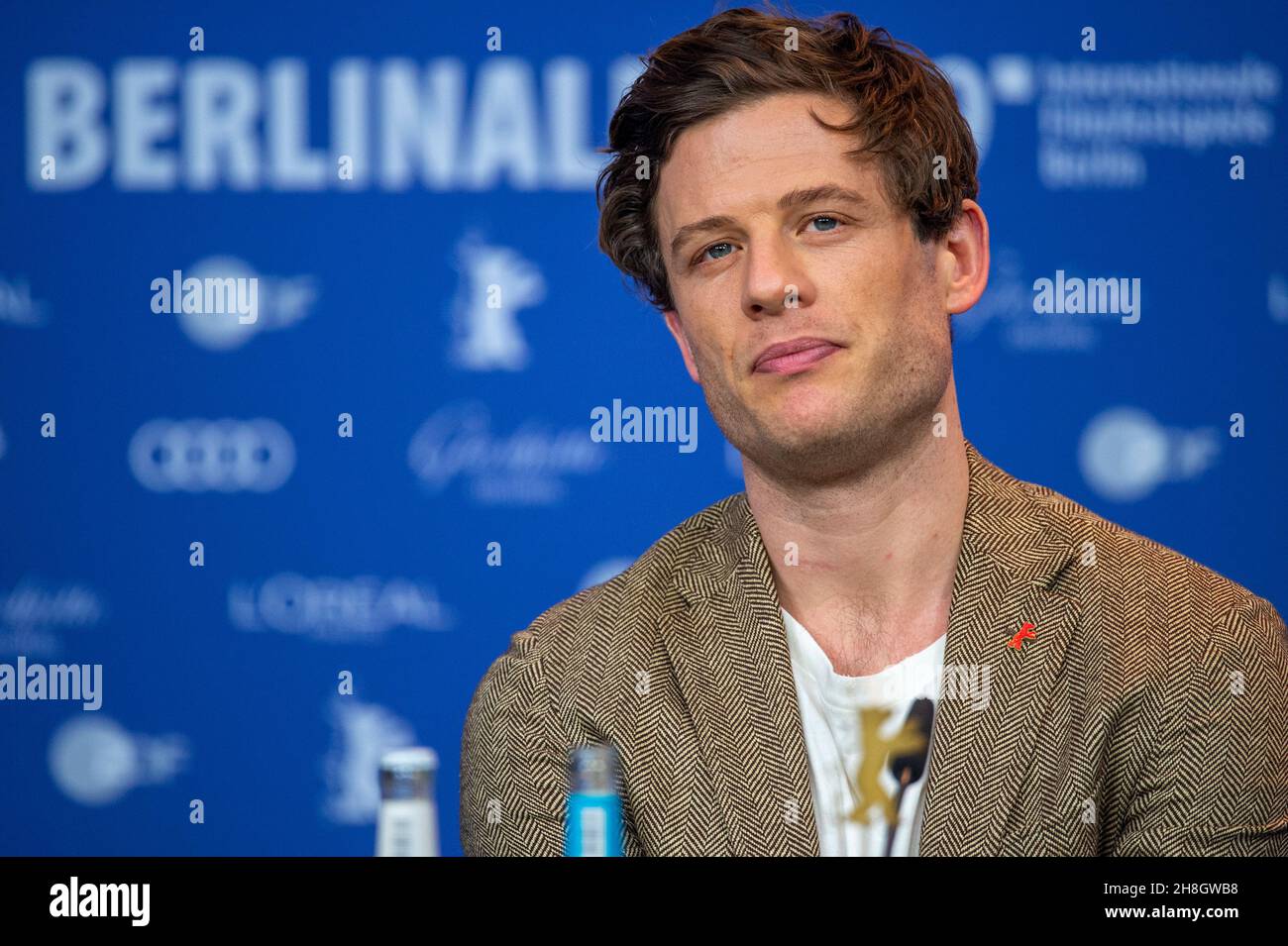 BERLIN, DEUTSCHLAND-Februar 10: James Norton nimmt an der 'Mr. Jones' Pressekonferenz während der Berlinale International Film Festival 69th Stockfoto