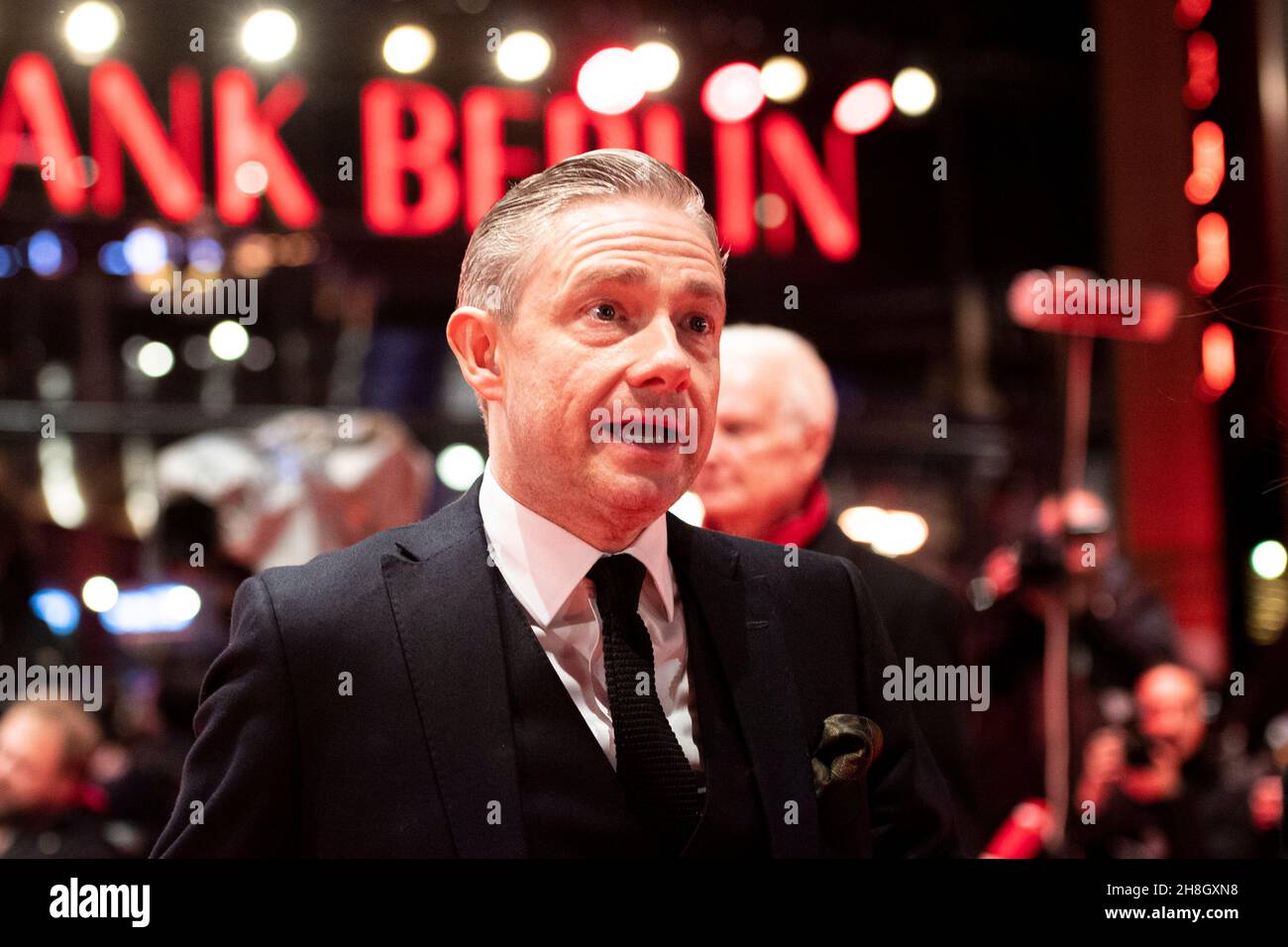 BERLIN, DEUTSCHLAND-Februar 10: Martin Freeman bei der Premiere von "The operative" (die Agentin) während der Berlinale 69th Stockfoto