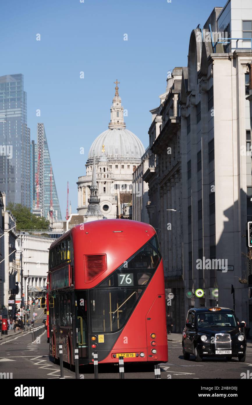 St. Pauls von der Fleet Street Stockfoto