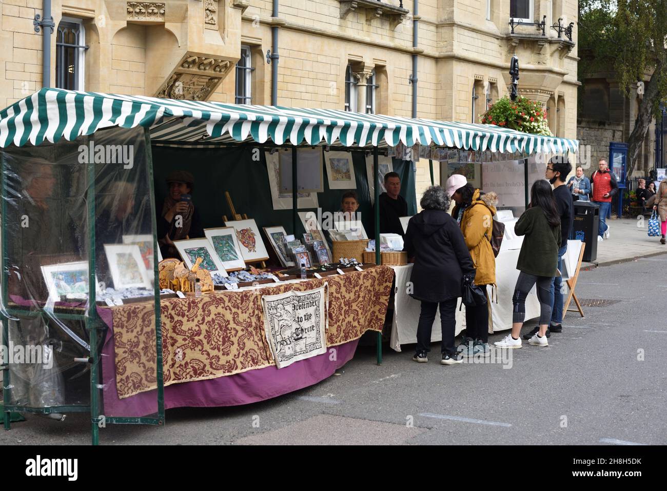 Street Market, Craft Fair oder Art Fair Oxford England Stockfoto
