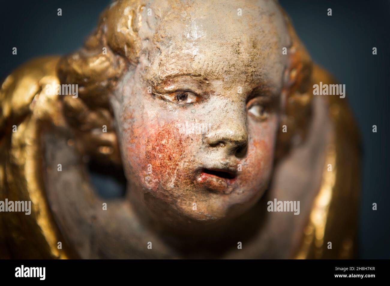 Engel, St. Michael Kirche, Kirchbrak, Kreis Holzminden, Weserbergland, Niedersachsen, Deutschland Stockfoto