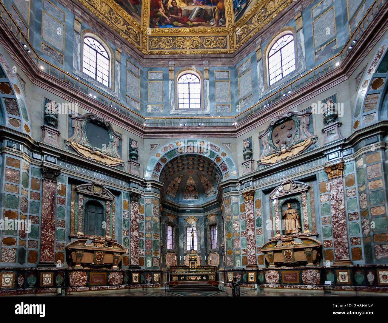 Medici-Kapelle, ein Mausoleum der Familie Medici in der Kirche San Lorenzo. Florenz. Italien Stockfoto