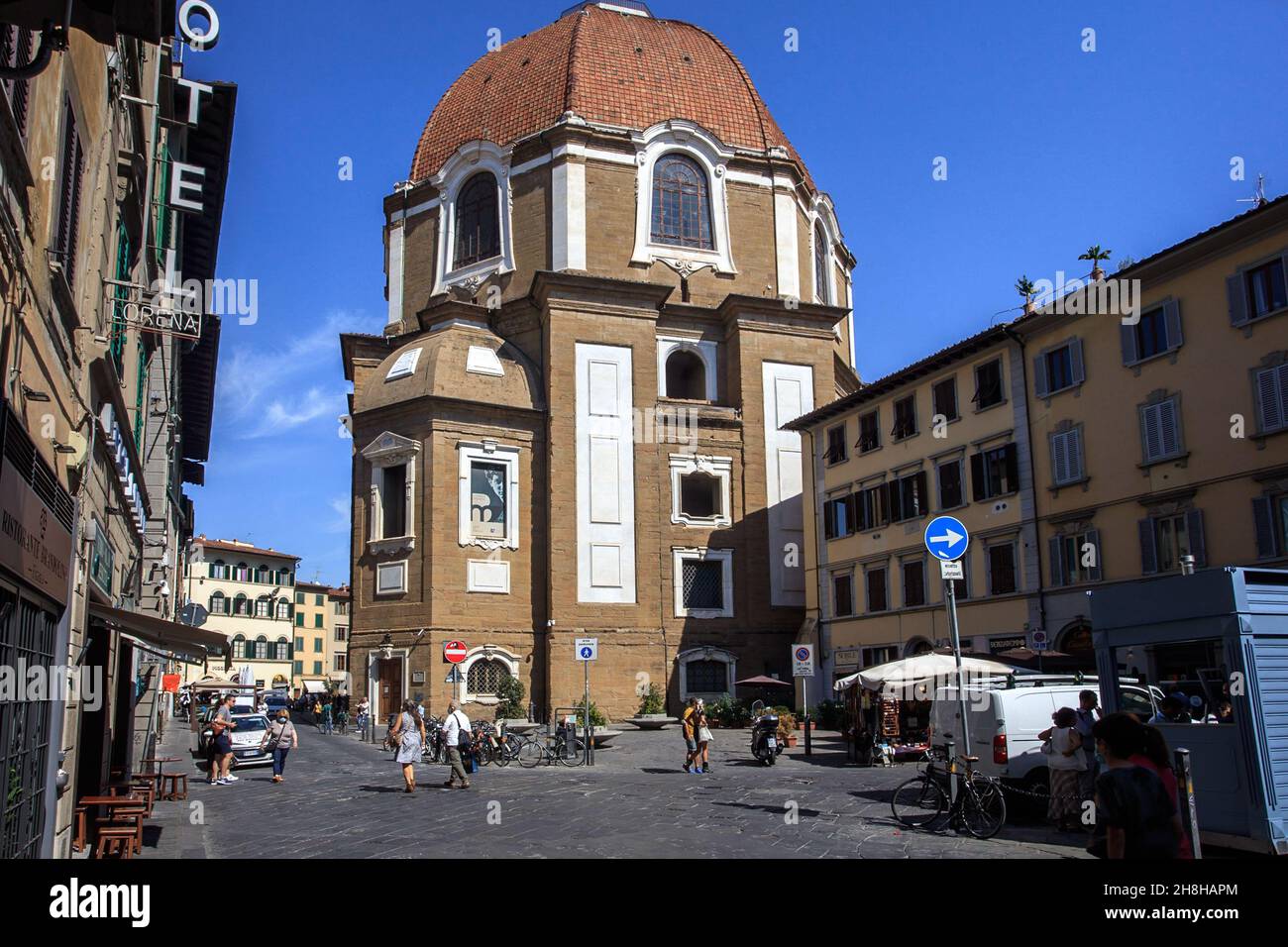 Die Medici-Kapelle, eine Kapelle in der Kirche von San Lorenzo, ist das Mausoleum der Medici-Familie in Florenz. Italien. Stockfoto