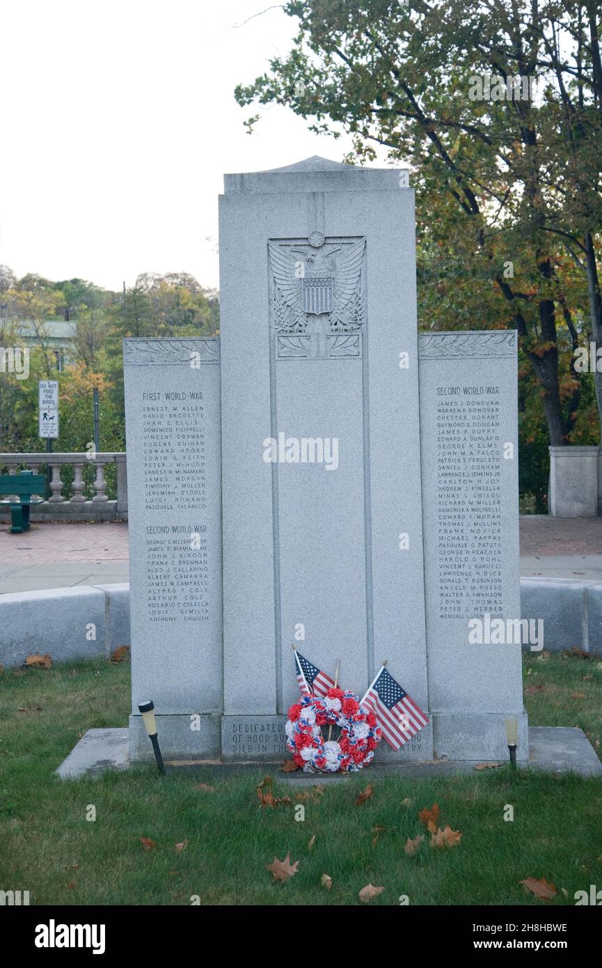 War Memorial in Watertown Massachusetts USA Stockfoto