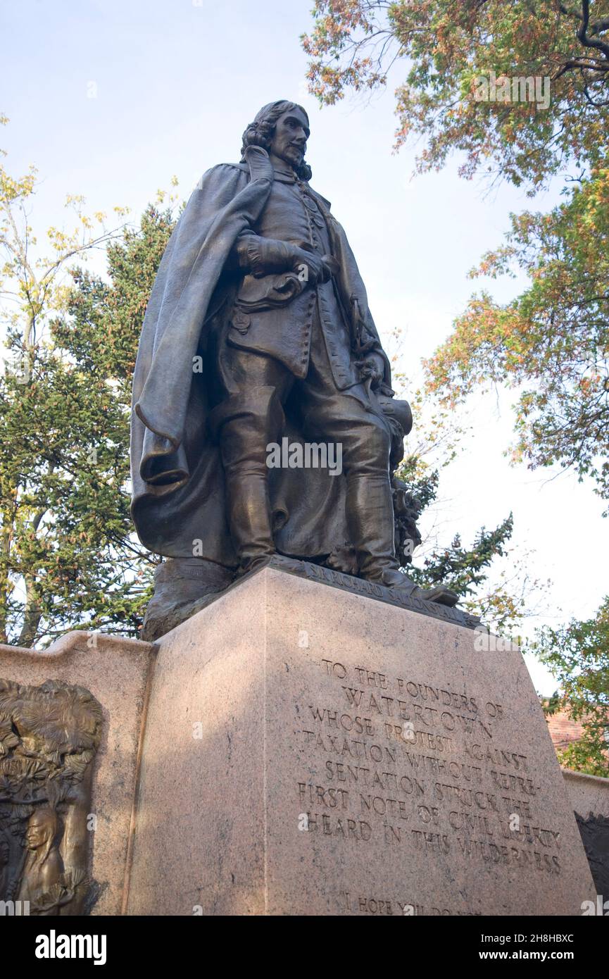 Gründer Denkmal Watertown, Masse Stockfoto