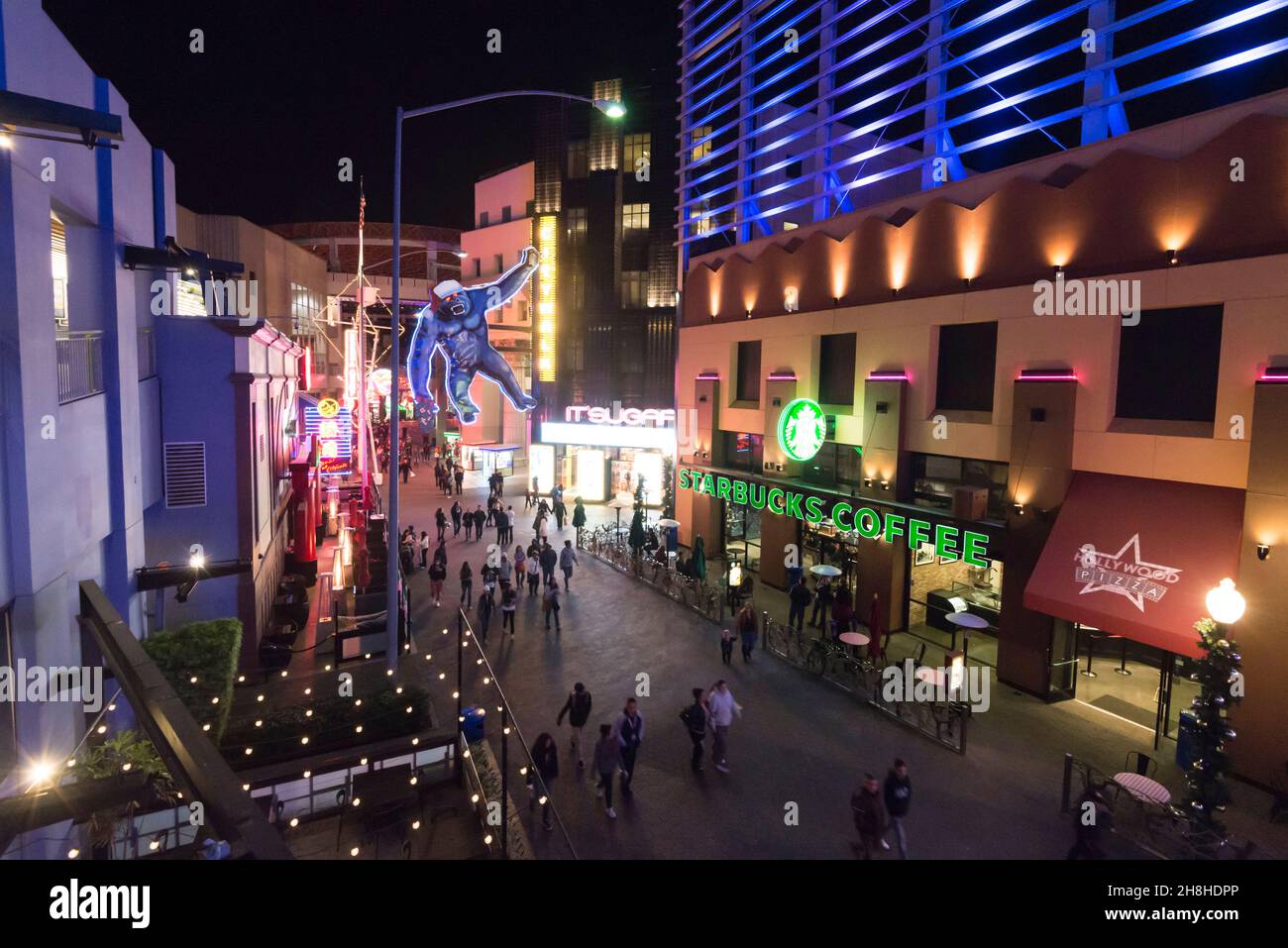 Stadtspaziergang im Universal Studio California USA Stockfoto