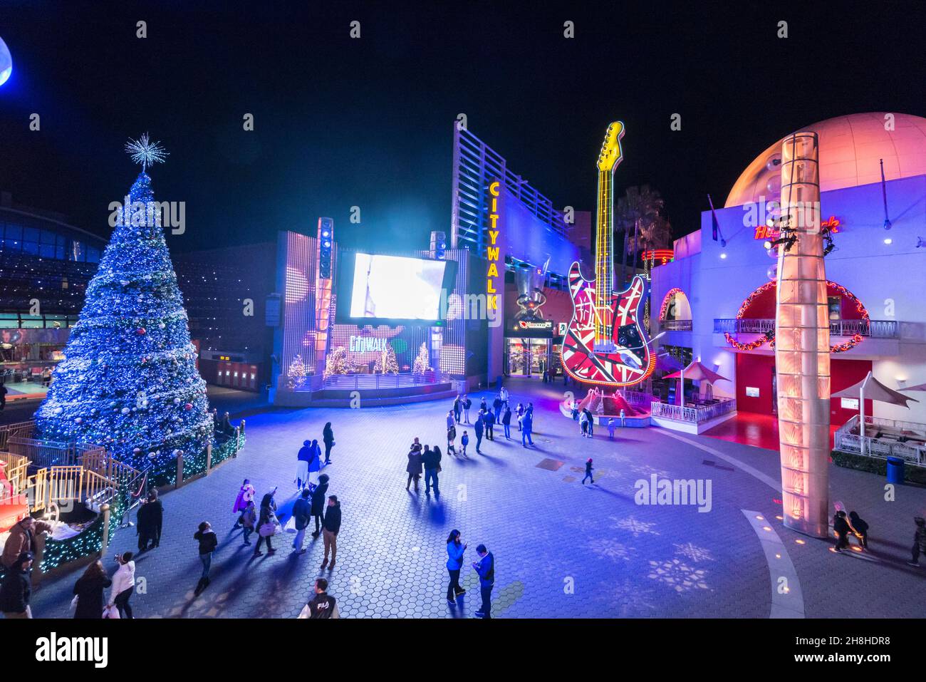 Stadtspaziergang im Universal Studio California USA Stockfoto