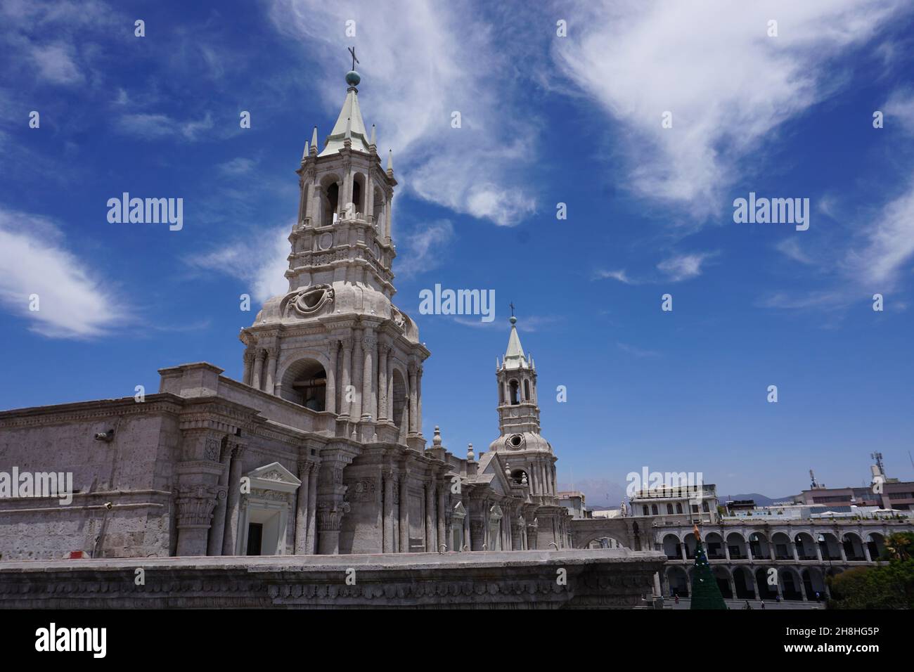 Basilica Catedral de Arequipa, Peru Stockfoto