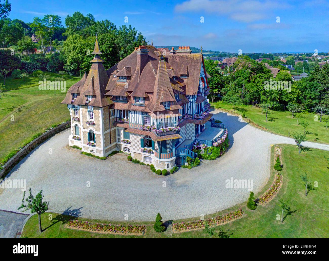 Frankreich, Calvados, Deauville; die Villa Strassburger Stockfoto