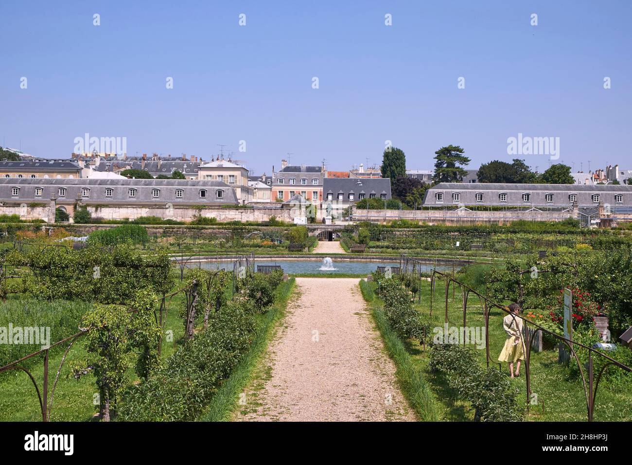 Frankreich, Yvelines, Versailles, der Gemüsegarten des Königs, der seit 1976 der National School of Landscape (ENSP), den Studentengärten, unterstellt ist Stockfoto