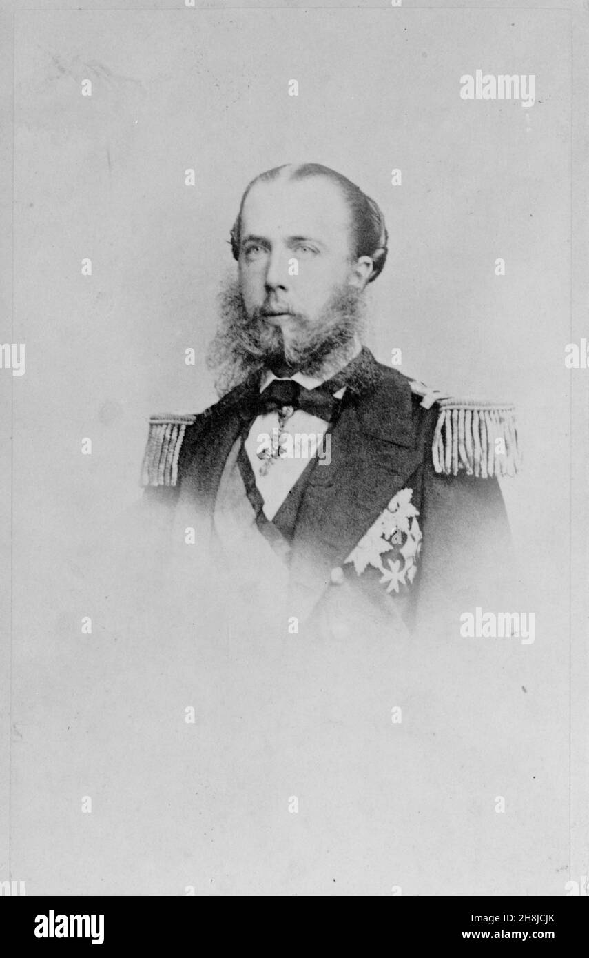 Porträt von Ferdinand Maximilian Joseph oder Maximilian I., Kaiser von Mexiko, Foto um 1850 bis 1867 in Triest Stockfoto