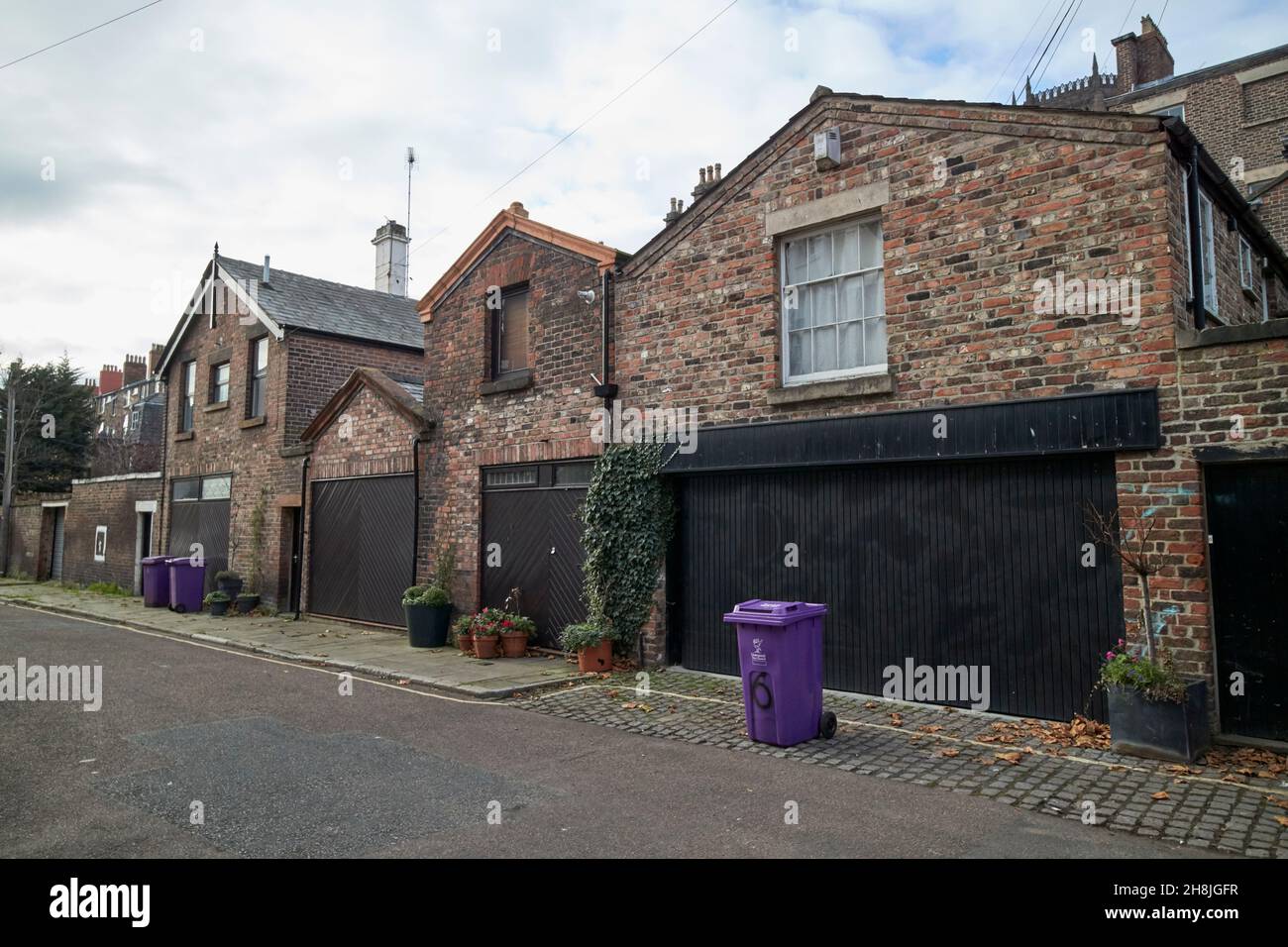 Zurück percy Street liverpool, merseyside, großbritannien Stockfoto