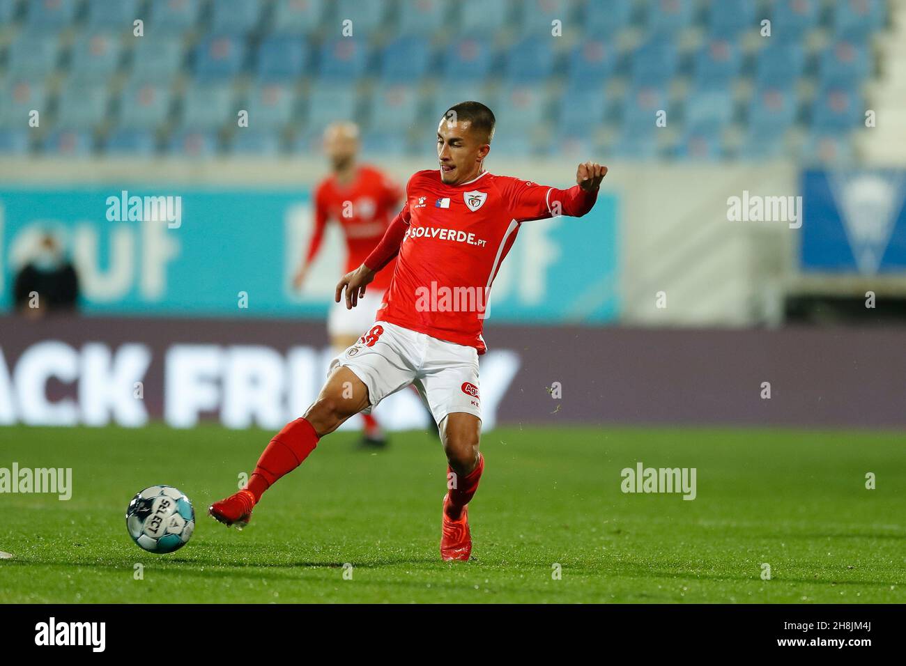 Estoril, Portugal. 29th. November 2021. Anderson Carvalho (Santa Clara) Fußball: Portugiesisches 'Liga Portugal Bwin'-Spiel zwischen GD Estoril Praia 2-2 CD Santa Clara im Estadio Antonio Coimbra da Mota in Estoril, Portugal . Quelle: Mutsu Kawamori/AFLO/Alamy Live News Stockfoto