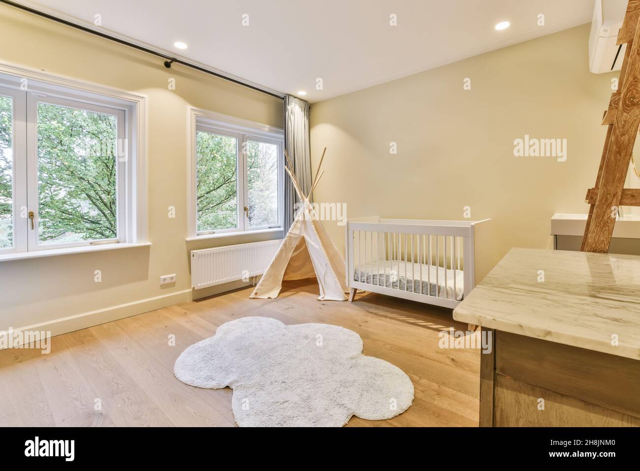 Luxuriöse Inneneinrichtung eines modernen Kinderzimmers Stockfoto