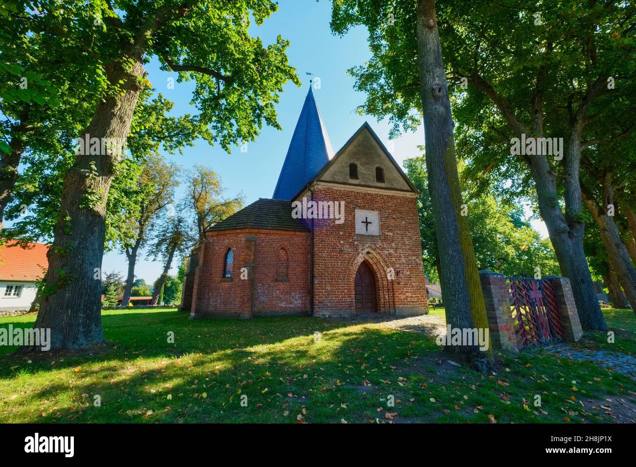 Kirche Ludorf, Südmüritz, Mecklenburg-Vorpommern, Deutschland Stockfoto