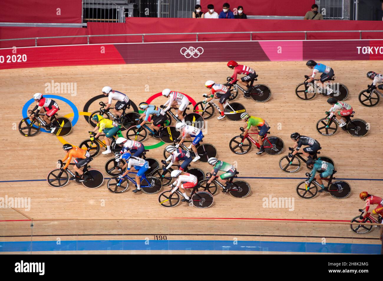 Women’s Omnium, Olympische Spiele 2020 in Tokio, Izu Velodrome Stockfoto