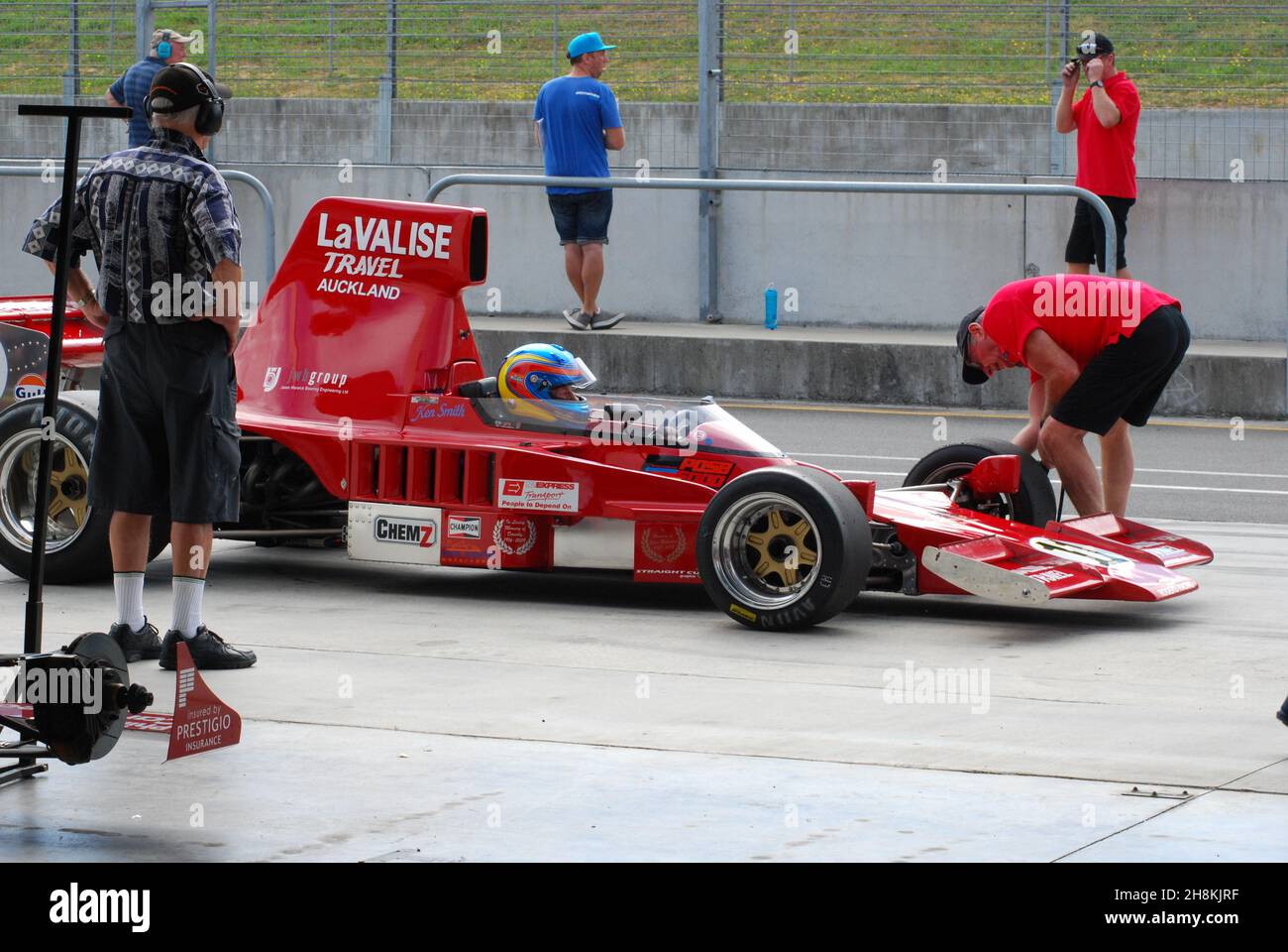 Kenny Smith, ex Danny Ongais Lola T332 HU54 F5000, beim Howden Ganley Festival Hampton Downs NZ, 17. Januar 2015 Stockfoto