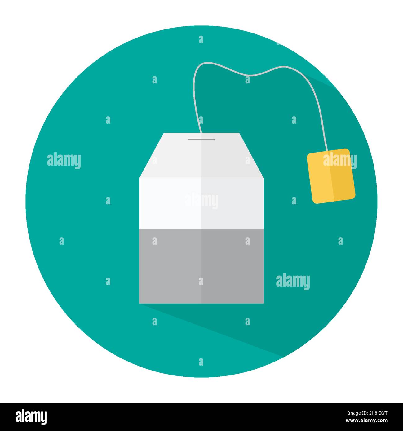 Teabag-Symbol. Vektorkonzept Illustration für Design. Stock Vektor