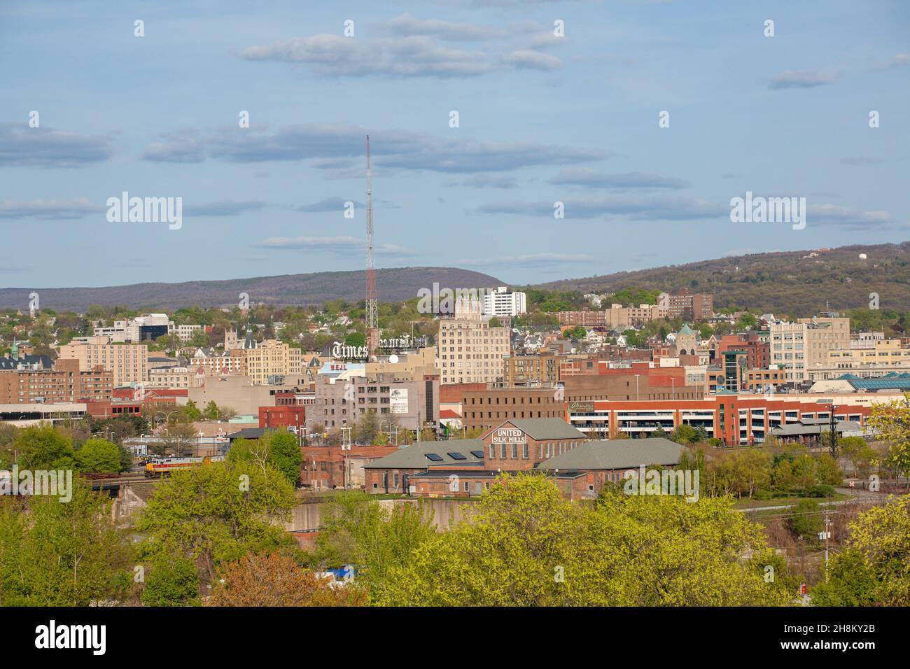 Skyline von Scranton, Pennsylvania Stockfoto