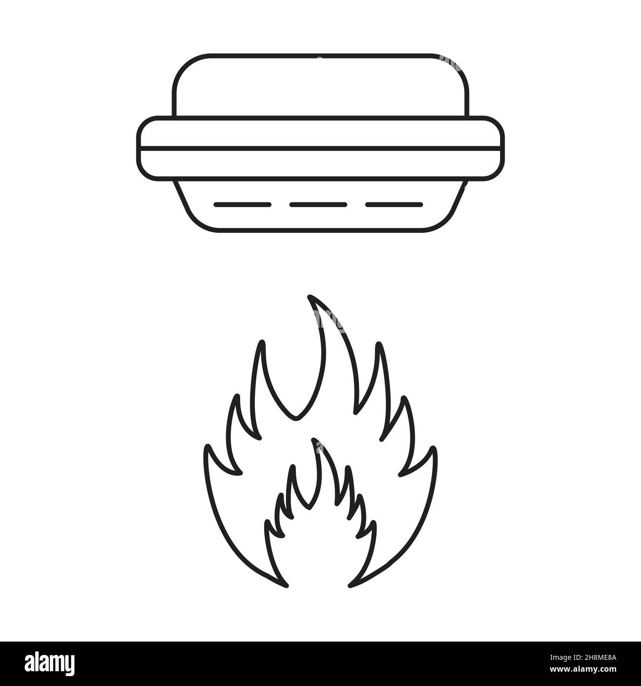 Brandmelder Alarm Symbol Vektor Rauchmelder Zeichen für Grafik-Design,  Logo, Website, Social Media, mobile App, ui-Abbildung Stock-Vektorgrafik -  Alamy