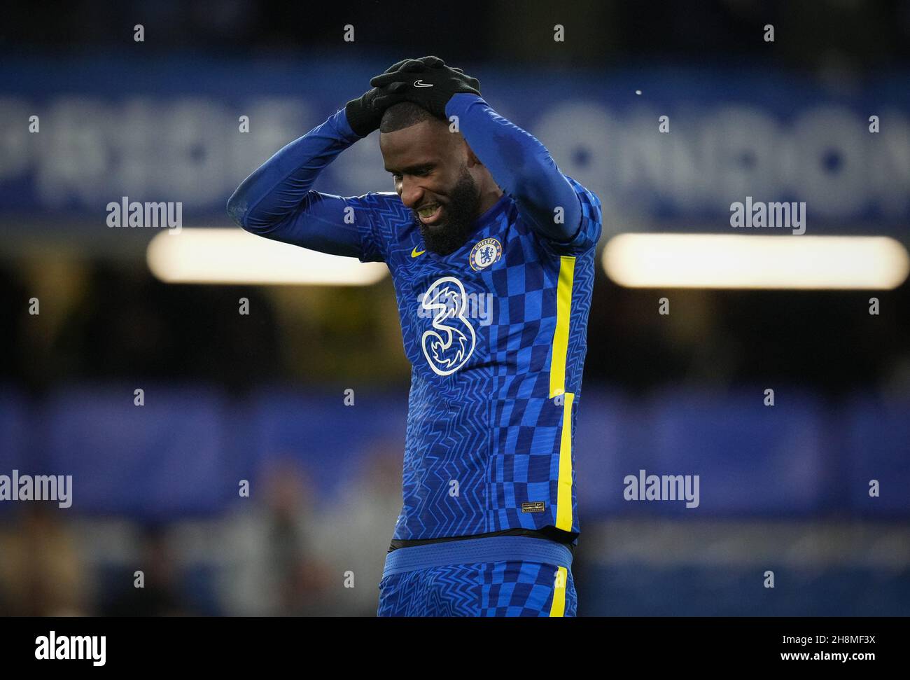 London, Großbritannien. 28th. November 2021. Antonio Rudiger von Chelsea beim Premier League-Spiel zwischen Chelsea und Manchester United am 28. November 2021 in Stamford Bridge, London, England. Foto von Andy Rowland. Quelle: Prime Media Images/Alamy Live News Stockfoto