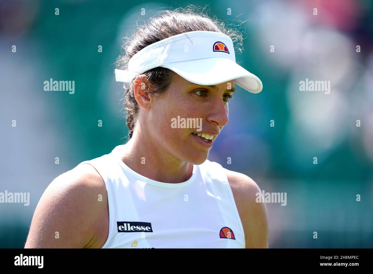 Datei-Foto vom 12-06-2021 der britischen Johanna Konta während ihres Halbfinalmatches gegen die serbische Nina Stojanovic am achten Tag der Viking Open im Nottingham Tennis Center. Die ehemalige britische Nummer 1 Johanna Konta hat in einer Erklärung ihren Rücktritt vom professionellen Tennis angekündigt. Ausgabedatum: Mittwoch, 1. Dezember 2021. Stockfoto