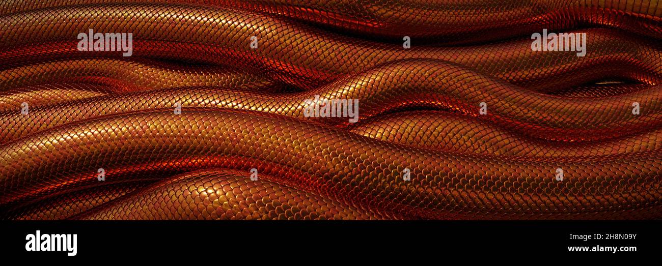golden Snakes Hintergrund Banner Stockfoto