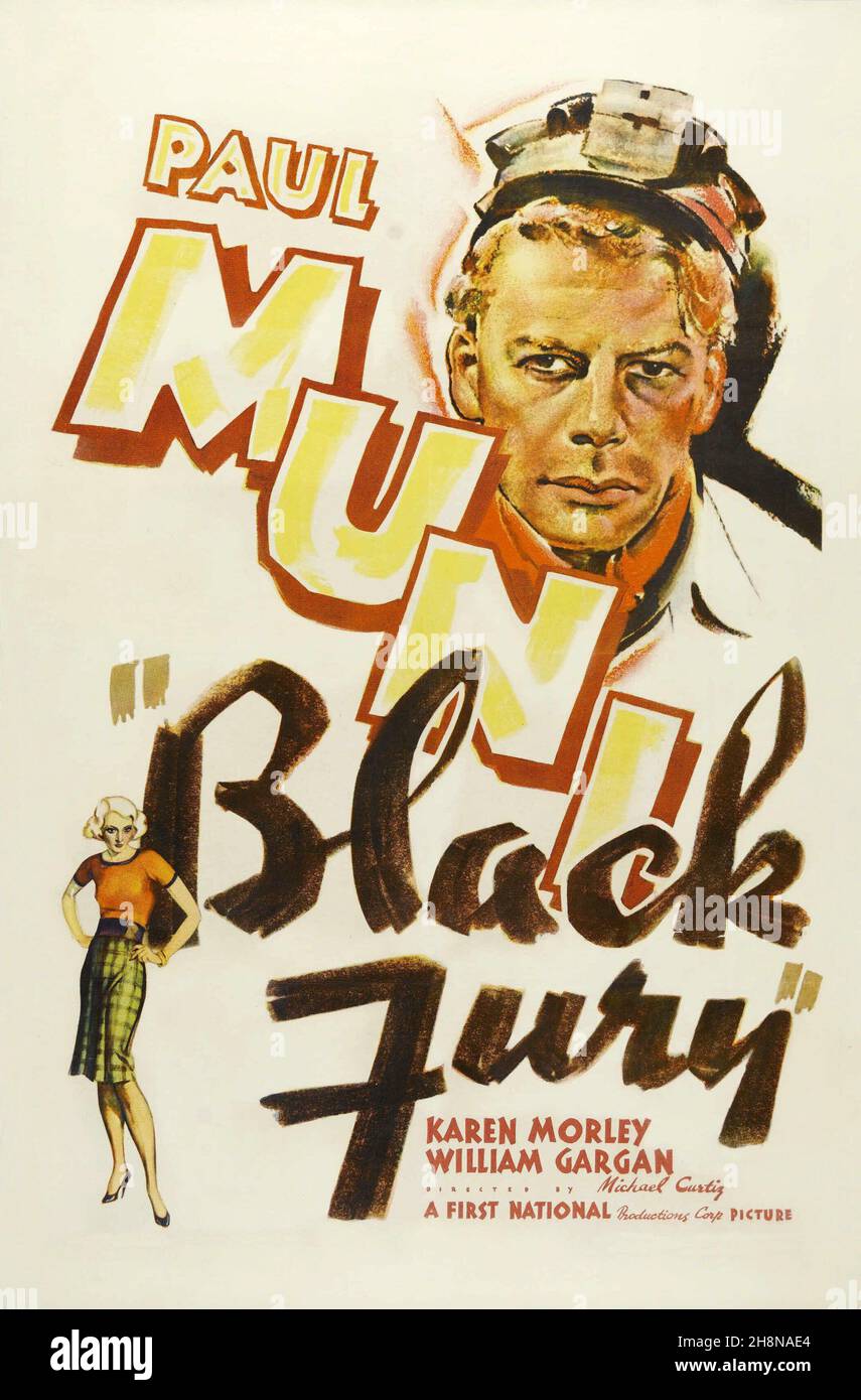 PAUL MUNI in BLACK FURY (1935), Regie: MICHAEL CURTIZ. Credit: FIRST NATIONAL/WARNER BROTHERS / Album Stockfoto